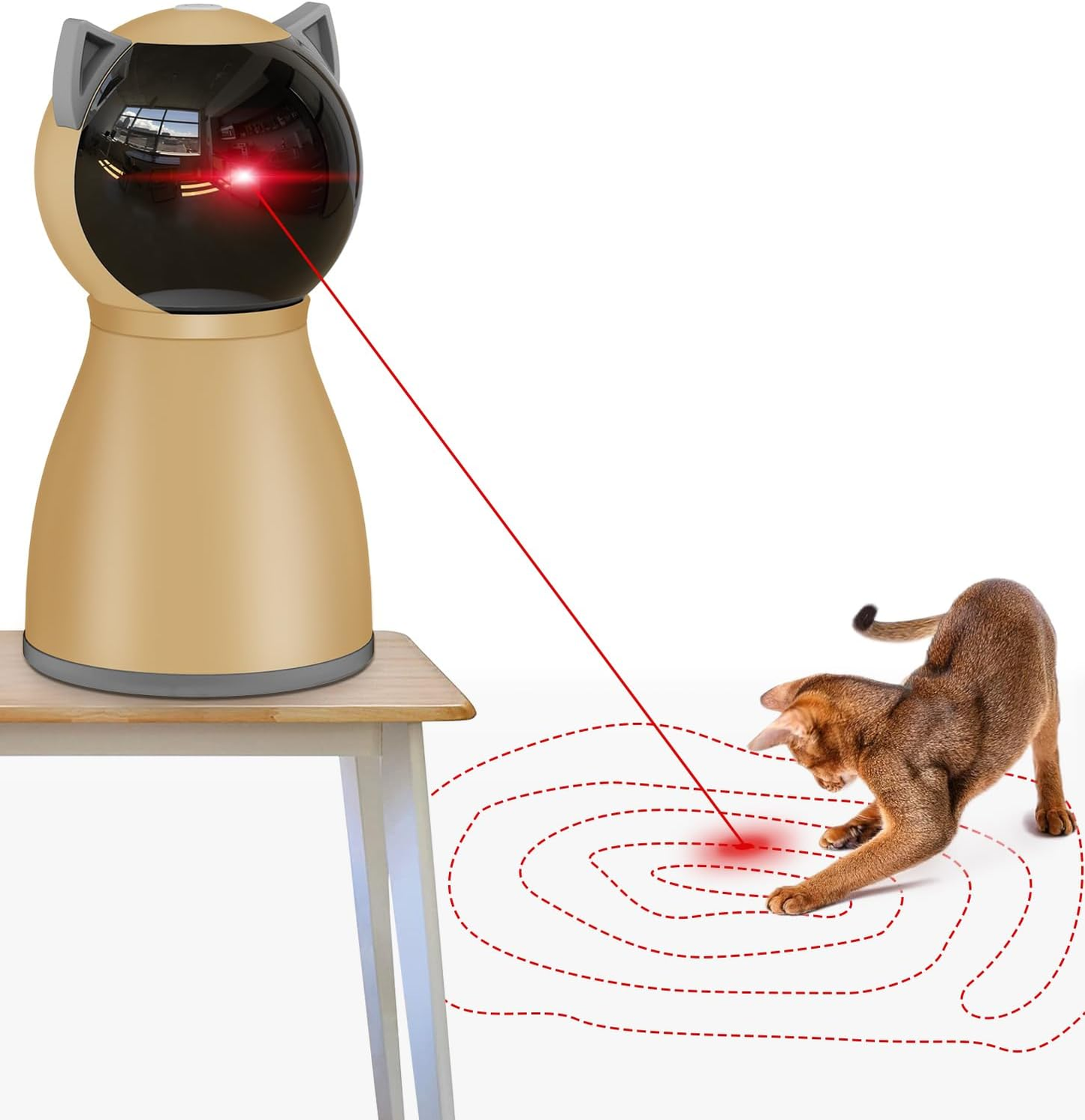 Automatic Cat Laser Toy β 3 Speed Modes & USB Rechargeable